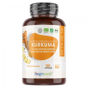 Biologische kurkuma capsules