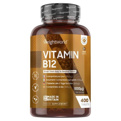 Vitamine B12 | 400 Tabletten 1000 mcg WeightWorld