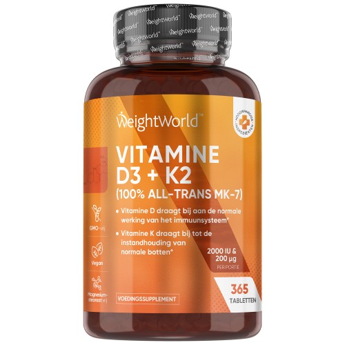 Vitamine D3 + K2 tabletten