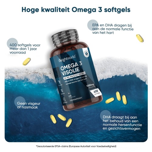 Omega 3 visolie 1000 mg best sale