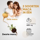 Een afbeelding met de kenmerken van de black maca pillen