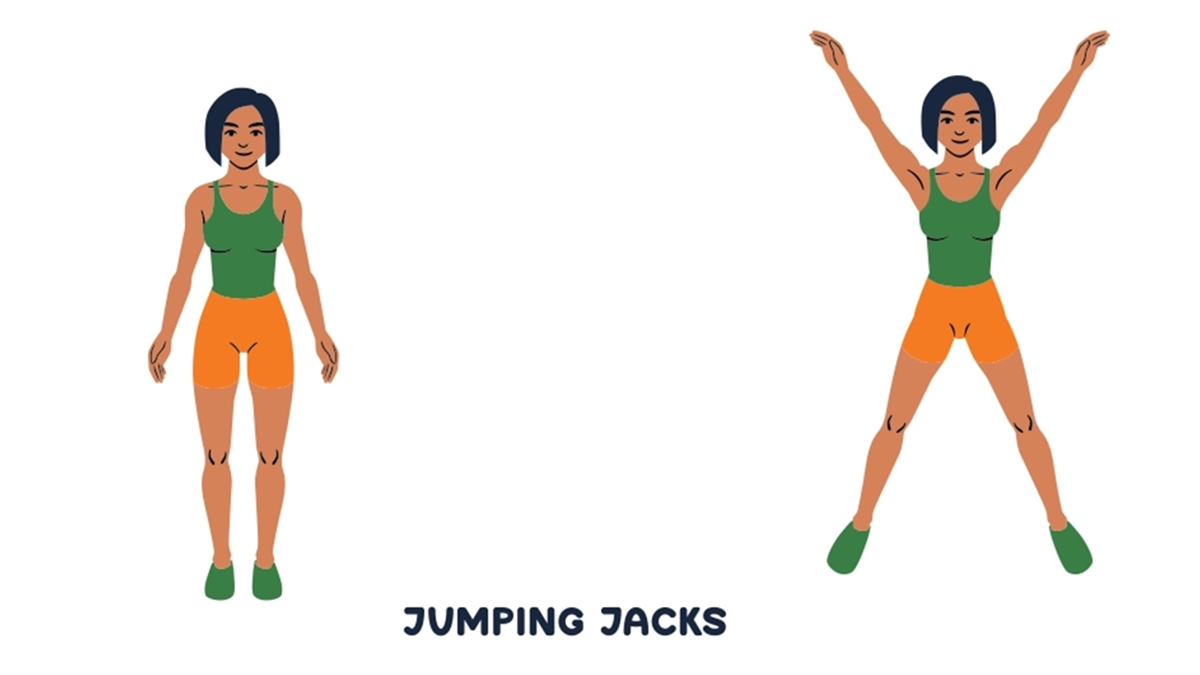 Jumping jacks voor gewichtsverlies